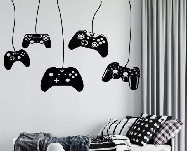 Video Game Controller Wall Decal Gaming Room Decor 3057 - image 1