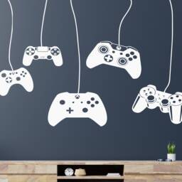 Video Game Controller Wall Decal Gaming Room Decor 3057 - thumbnail 2