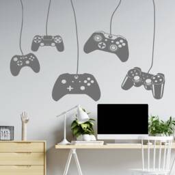 Video Game Controller Wall Decal Gaming Room Decor 3057 - thumbnail 3