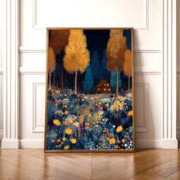Modern Autumn Poster Moody Gallery Wall Fall Art Decor For Cozy Living Room Bedroom Office Or Seasonal Home Styling - thumbnail 1