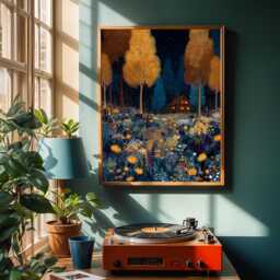 Modern Autumn Poster Moody Gallery Wall Fall Art Decor For Cozy Living Room Bedroom Office Or Seasonal Home Styling - thumbnail 3