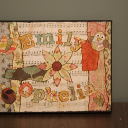 Customized Name Canvas Perfect For Baby Shower/ Gift/ First Birthday Present/ Unique One Of A Kind Gift Or Child - thumbnail 3
