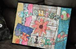 Customized Name Canvas Perfect For Baby Shower/ Gift/ First Birthday Present/ Unique One Of A Kind Gift Or Child - thumbnail 1