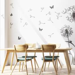 Wall Sticker Dandelion & Butterflies Wall Decal Tattoo Living Room Bedroom Children's Z306 - thumbnail 2