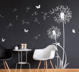 Wall Sticker Dandelion & Butterflies Wall Decal Tattoo Living Room Bedroom Children's Z306