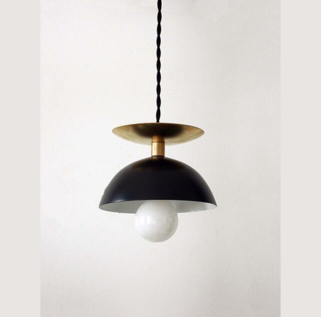 Black Brass Modern Pendant Lamp Entryway Mid Century Light Ceiling Lighting Kitchen Foyer Bedroom - image 1