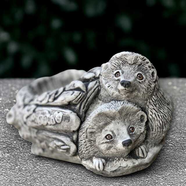 Stone Hedgehog Sculpture Concrete Figurine Outdoor Flower Pot Statue Garden Planter Decoration Handmade Planter Lover Gift - image 1