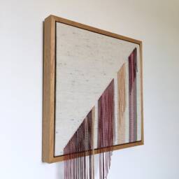 Textiles Art, Wall Hanging, Fibre Weaving, Handwoven, Home Accessory - thumbnail 2