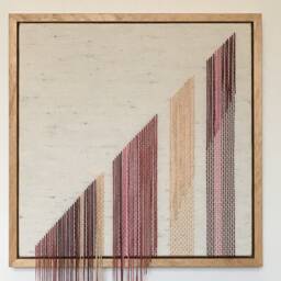 Textiles Art, Wall Hanging, Fibre Weaving, Handwoven, Home Accessory - thumbnail 3
