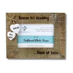 Primary/Secondary School Leavers - Personalised Driftwood Photo Frame 6x4 - thumbnail 2