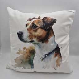 Watercolour Jack Russell Cushion - The Ultimate Gift For Dog Lovers & A Tribute To The Beloved Breed - thumbnail 4