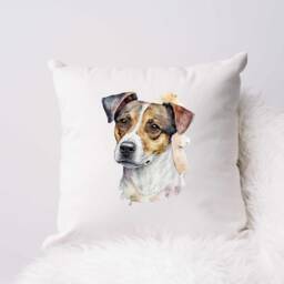 Watercolour Jack Russell Cushion - The Ultimate Gift For Dog Lovers & A Tribute To The Beloved Breed - thumbnail 3