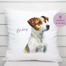 Watercolour Jack Russell Cushion - The Ultimate Gift For Dog Lovers & A Tribute To The Beloved Breed - thumbnail 3