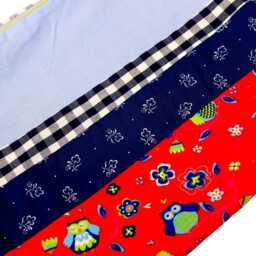 Baby Blanket, Cuddly Patchwork Children's Blanket With Pillow, Also Available As A Set Sleeping Bag Owl Pattern, Handmade By Bab-Berlin - thumbnail 3