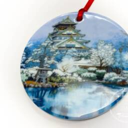 Osaka Castle in Winter - Christmas Tree Ornament - thumbnail 2