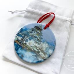Osaka Castle in Winter - Christmas Tree Ornament - thumbnail 3