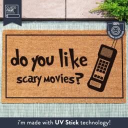 Do You Like Scary Movies Mat - Movie Doormat Horror Fan -Fandom Custom Home Decor - thumbnail 1