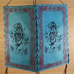 Lampshade Made Of Lokta Paper ~ Ganesha - 704 - thumbnail 1