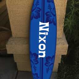 "Custom Surfboard Wall Hanging Hawaiian Beach Decor - 48"" X 12" - thumbnail 2