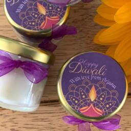 10 Diwali Candles, Mini Candle For Diwali, Gift, Favours, Family Personalised Candles, Celebration - thumbnail 2