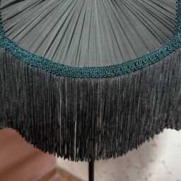 Forest Green Lampshade Victorian Style Fringe Lampshade - thumbnail 2