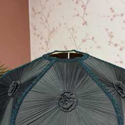 Forest Green Lampshade Victorian Style Fringe Lampshade - thumbnail 3