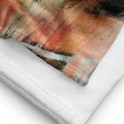 Abstract Pattern Beach Towel - Soft Cotton-Polyester Blend - 30x60 - thumbnail 4