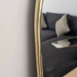 Moroccan Handmade Brass Wall Mirror - thumbnail 3