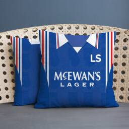 Glasgow Bears - 1996 Home Shirt Classic Retro Football Cushion 45cm - thumbnail 2