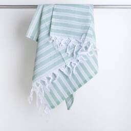 Light Green Turkish Bath Towel - Multi Color Variations Beach Towel - thumbnail 3