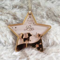 Personalized Christmas Bauble - Star Fox Baby's First - Personalized Ornament, Decoration - thumbnail 3