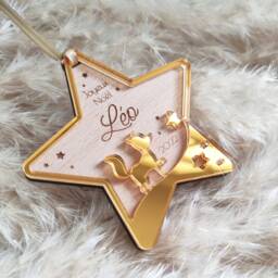 Personalized Christmas Bauble - Star Fox Baby's First - Personalized Ornament, Decoration - thumbnail 1