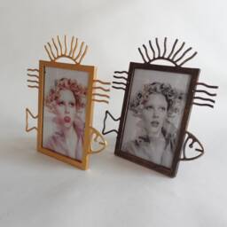 Picture Frame - 4 X 6 Gold Plated Or Antique Patina