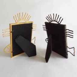 Picture Frame - 4 X 6 Gold Plated Or Antique Patina - thumbnail 2