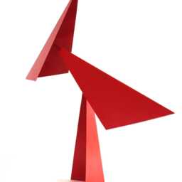 Red Acuti Standing Mobile Kinetic Sculpture - thumbnail 4