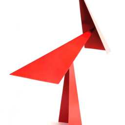 Red Acuti Standing Mobile Kinetic Sculpture - thumbnail 3
