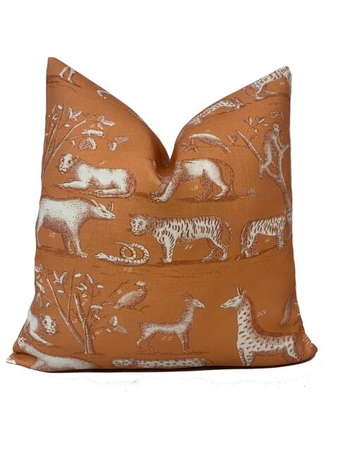 Andrew Martin Curtain Fabric Kingdom Lava Outdoor Cushion Cover Pillow Double Sided - image 1