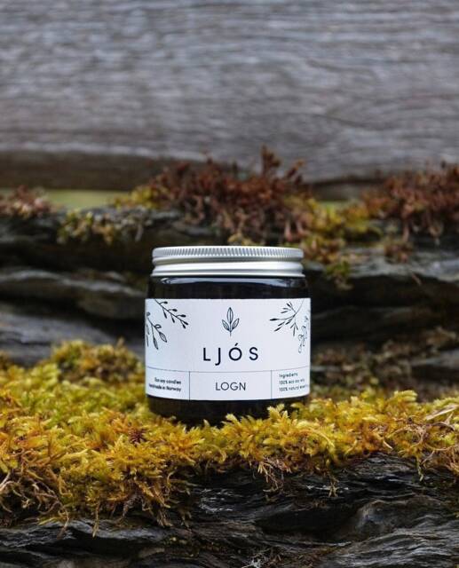 Logn - Natural & Sustainable Soy Wax Candle Scented With Essential Oils Handmade Love in Oslo H??ykvalitet H??ndlaget Duftlys - image 1