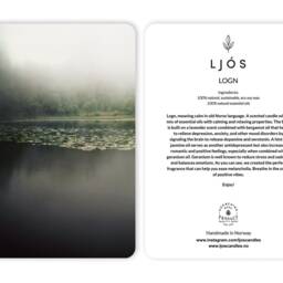 Logn - Natural & Sustainable Soy Wax Candle Scented With Essential Oils Handmade Love in Oslo H??ykvalitet H??ndlaget Duftlys - thumbnail 3