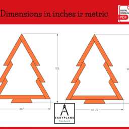 Diy Wooden Christmas Tree Plans, Simple Festive Woodworking Project - thumbnail 3