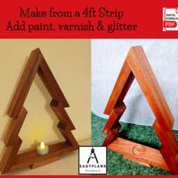 Diy Wooden Christmas Tree Plans, Simple Festive Woodworking Project - thumbnail 2