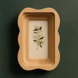 Rectangular Wooden Photo Frame With An Original Shape, Picture Wall Christmas Gift - thumbnail 2