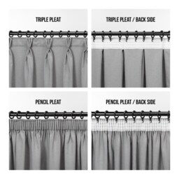 Black Striped Sheer Linen Curtain Panel Custom Light Filtering Drape - thumbnail 4