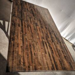 Modern Industrial Dining Table, Rustic Farmhouse Dinner Table - thumbnail 2