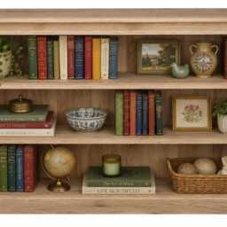 Solid Oak Low Bookcase, Handcrafted Display Shelving Unit, 3Ft X 5Ft, Traditional Style - thumbnail 2
