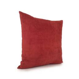 Carnelian Red Throw Pillow Cover, Farmhouse Cushion Covers, Chenille Textured Velvet Modern Boho Pillow, Boutique Trendy - thumbnail 2