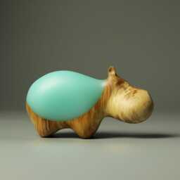 Duo Hippopotamus Sculpture - 21 - thumbnail 4