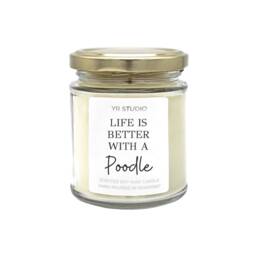 Poodle Gift, Poodle Dog Gifts For Owners, Lover Funny Gift Lover, Life Is Better With A Poodle, Candle - thumbnail 2