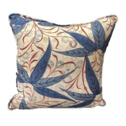 William Morris - Bamboo Indigo/Woad Cushion Cover Throw Pillow Designer Home Decor - thumbnail 2