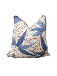 William Morris - Bamboo Indigo/Woad Cushion Cover Throw Pillow Designer Home Decor